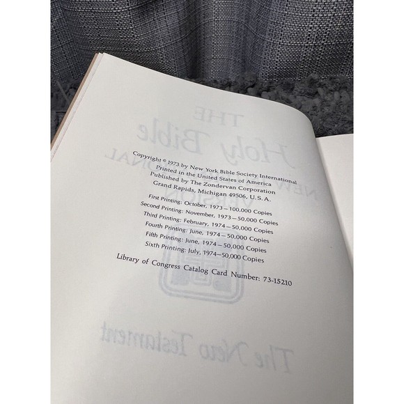 The New International Version Of The New Testament 1973 Zondervan EUC Hardback - Picture 4 of 7